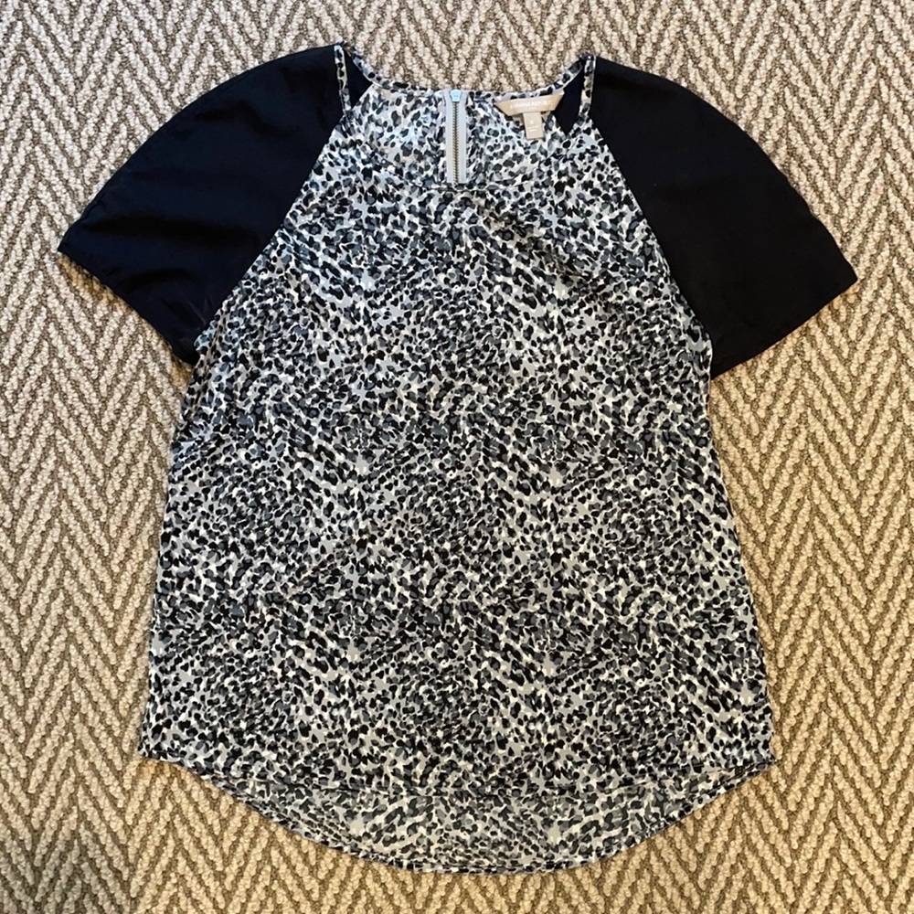 Banana Republic leopard print blouse